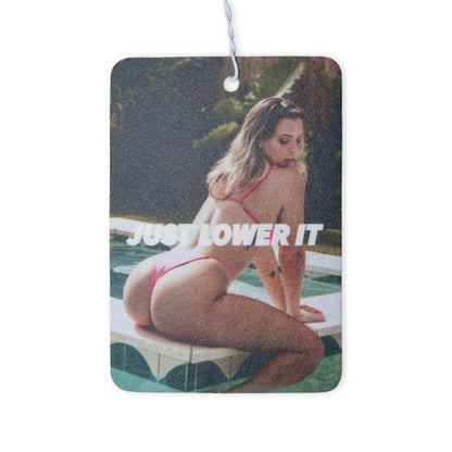 "Just Lower It" Air Freshener